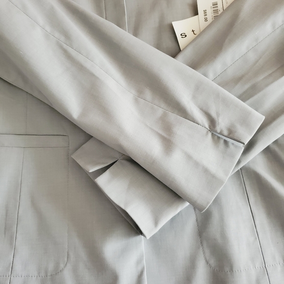 7102 * Mixit Stretch Blazer Gray Size 8 NWT - Picture 7 of 10